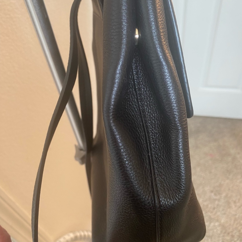 Kate Spade black leather backpack